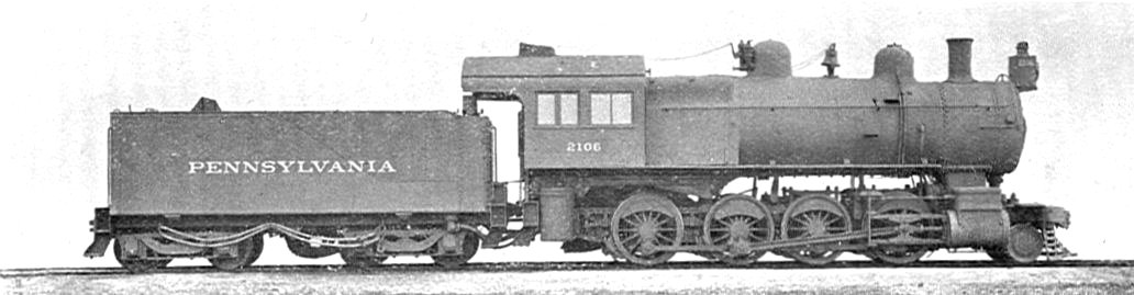 Pennsylvania Railroad 2-8-0 locomotive, 2106 (Howden, Boys' Book of Locomotives, 1907)