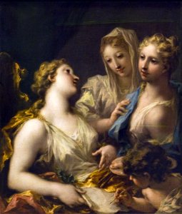 Pellegrini---La-modestie-presentant-la-peinture-a-l-academie