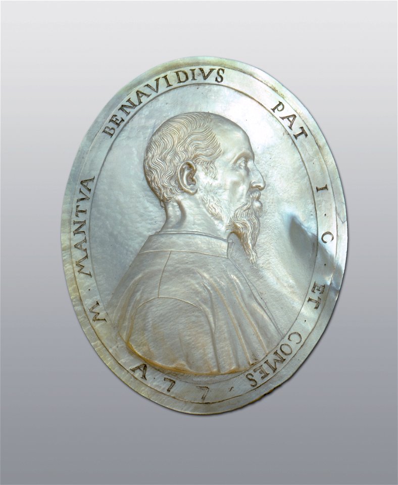 Perlmutt-Medaillon Amerbach Kabinett HMB 1904-496 c1370