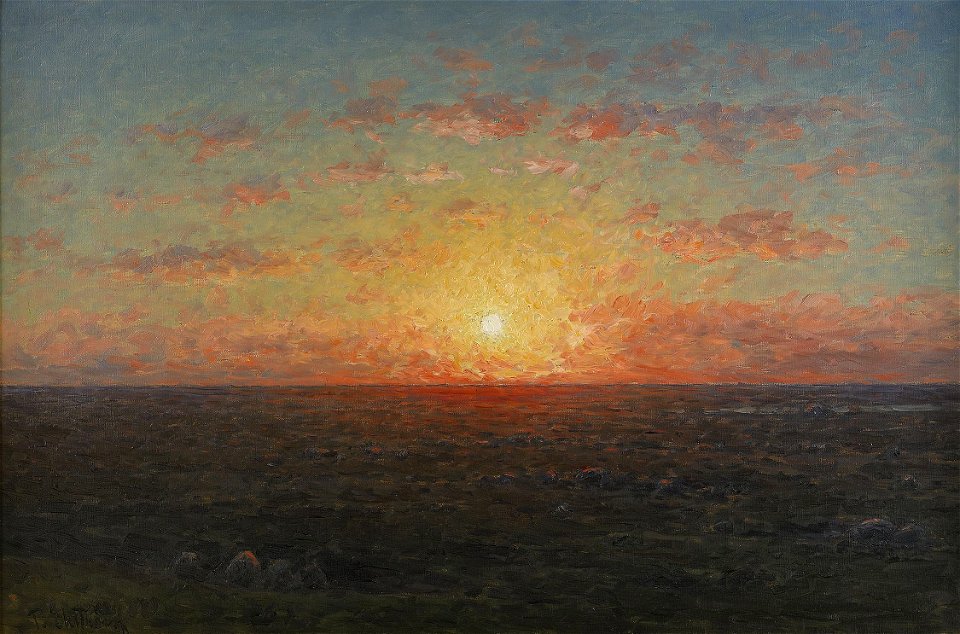 Per Eksröm - Solnedgång över havet