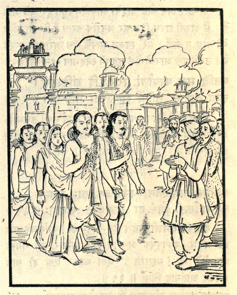 People praying to follow Pandavas