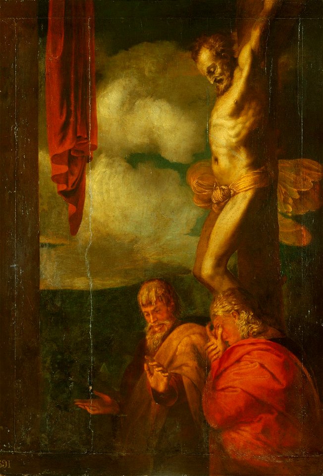 Perino del Vaga (Florence 1501-Rome 1547) - A Fragment, The Bad Thief (Gestas) - RCIN 402868 - Royal Collection