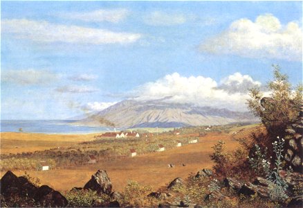 Enoch Wood Perry, Jr. - 'Rose Ranch, Ulupalakua, on the Slopes of Haleakala, Maui', 1865, oil
