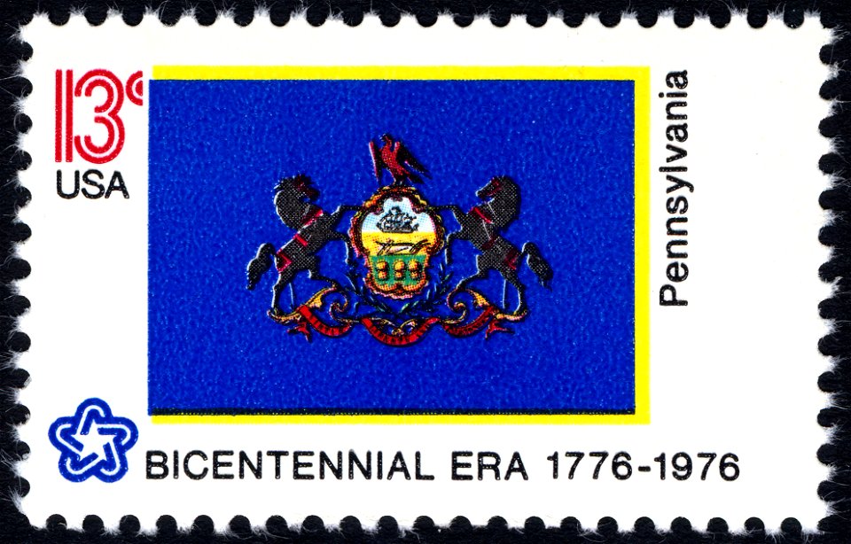 Pennsylvania Bicentennial 13c 1976 issue