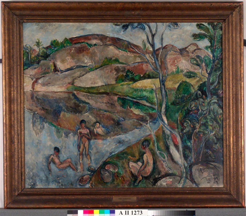 Per Deberitz - Poikia uimassa - A II 1273 - Finnish National Gallery