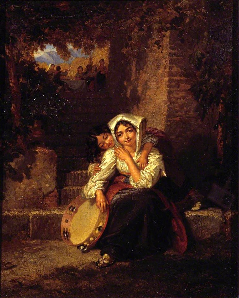 Penry Williams (1802-1885) - Italian Girl with Tambourine - N00433 - National Gallery