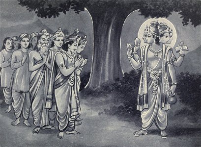 People praying Brahma for their king