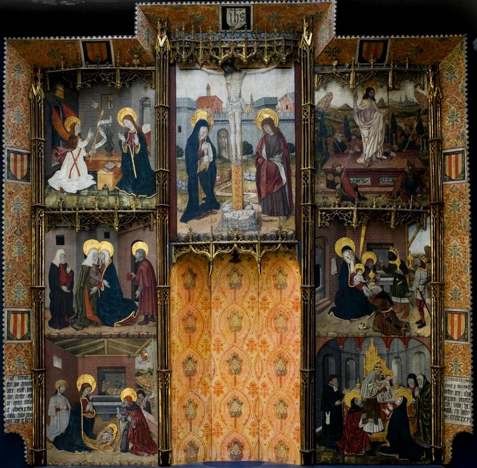 Pere Espalargues the Elder - Retablo with Seven Scenes from the Life of the Virgin - A5 - Hispanic Society of America