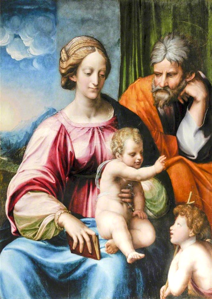 Perino del Vaga (1501-1547) (attributed to) - The Holy Family with Saint John the Baptist - 1420359 - National Trust