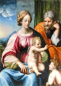 Perino del Vaga (1501-1547) (attributed to) - The Holy Family with Saint John the Baptist - 1420359 - National Trust