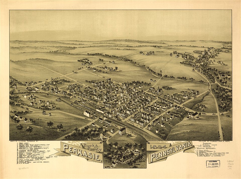 Perkasie, Pennsylvania, Bucks County, 1894. LOC 75693033