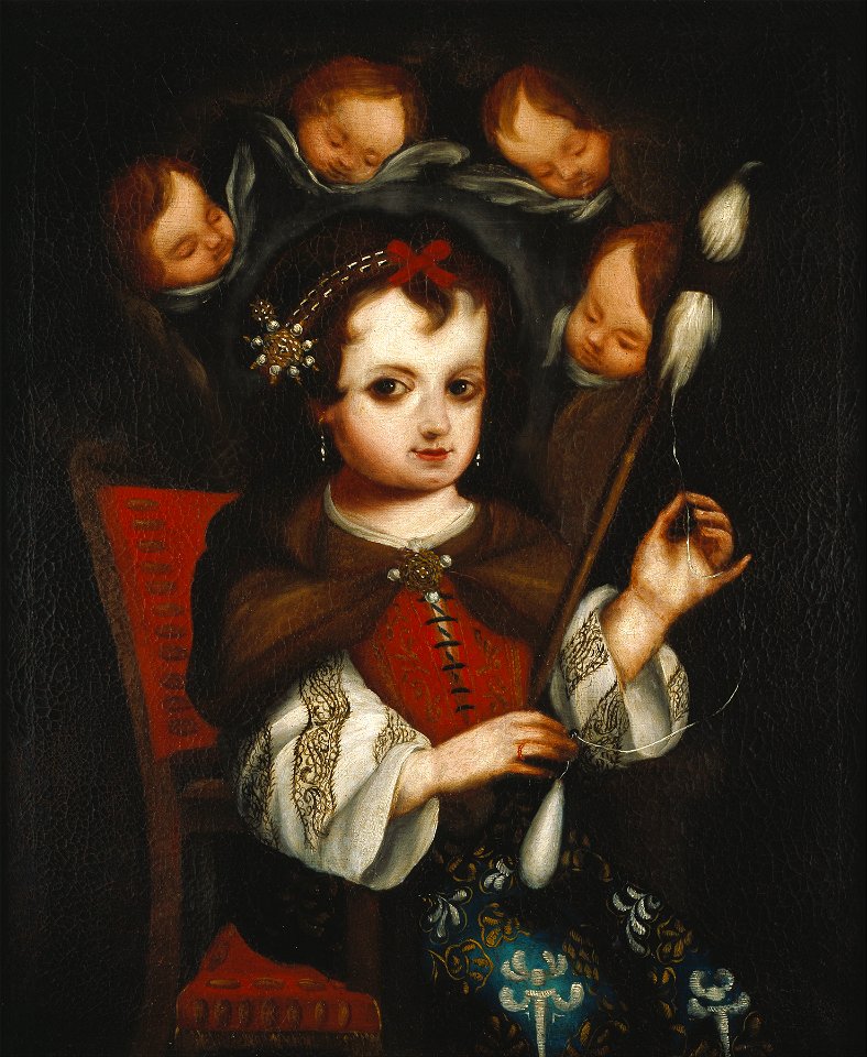 Peru - Virgin Mary Spinning - Google Art Project