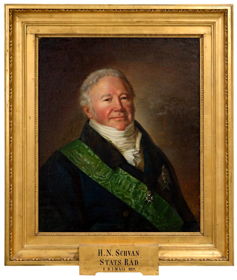 Per Krafft d.y. - Hans Niklas Schwan (1764-1829), wholesaler, member of the cabinet, married to Gustava Adelaide Schön - NMGrh 2372 - Nationalmuseum