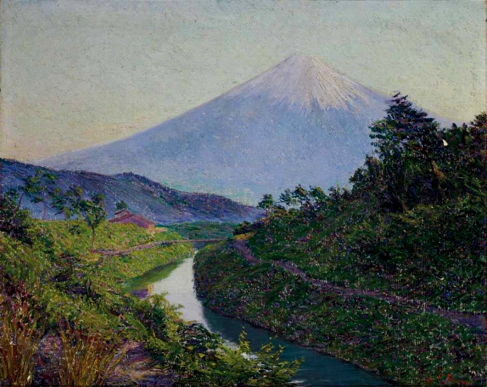 Lilla Cabot Perry - Fuji from Fujiyama canal Iwahichi