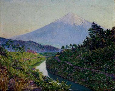 Lilla Cabot Perry - Fuji from Fujiyama canal Iwahichi. Free illustration for personal and commercial use.