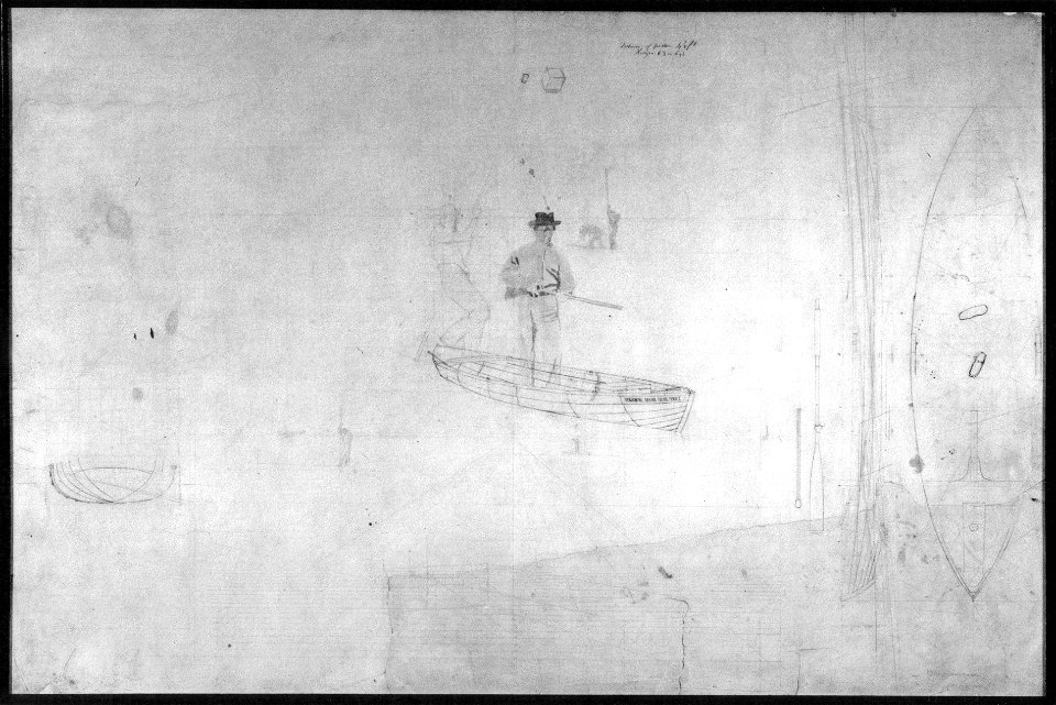 Perspective Drawing for the Artist and His Father Hunting Reed Birds G69