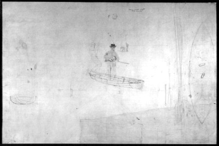 Perspective Drawing for the Artist and His Father Hunting Reed Birds G69