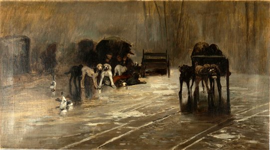 Perros del mercado o recuerdo de Holanda (Museo del Prado)