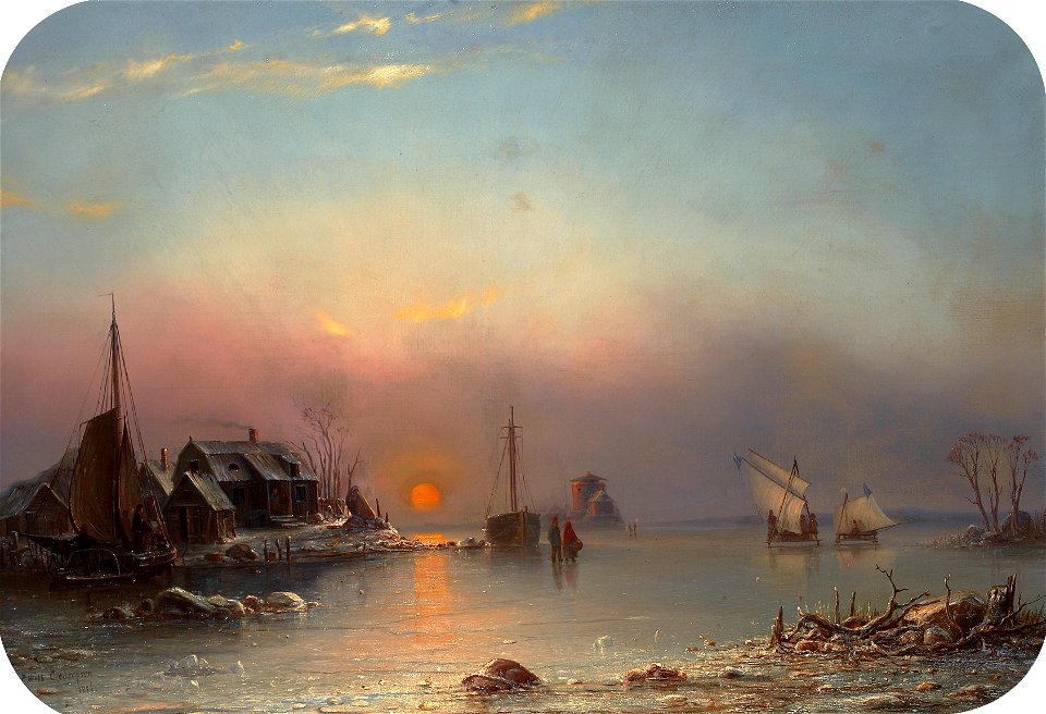 Per Wilhelm Cedergren-Vintermotiv från Dalarö Skans