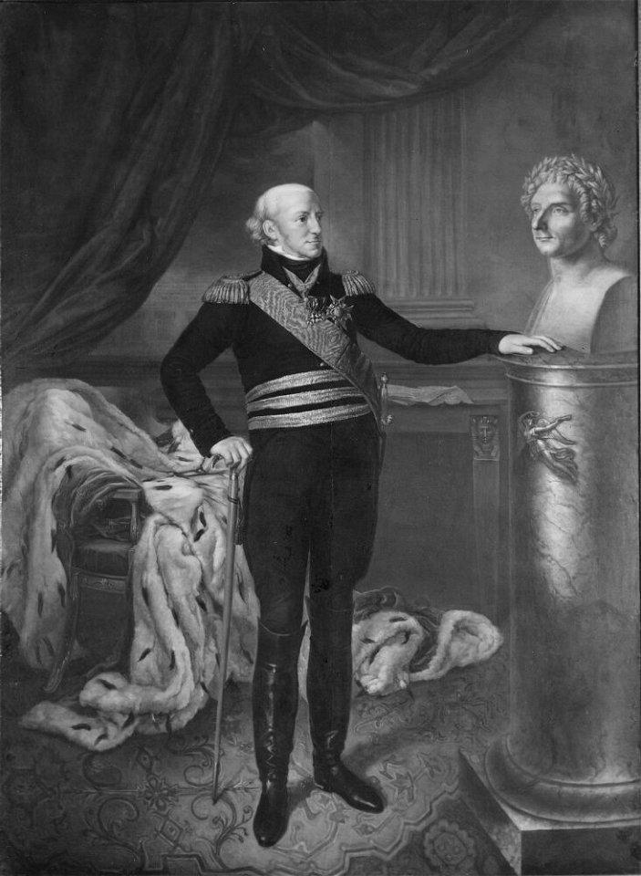 Per Krafft d.y. - Karl XIII (1748-1818), kung av Sverige och Norge, gift med Hedvig Elisabet Charlotta av Holstein-Gottorp Anton Ulrik Berndes (1757-1844) - NMGrh 3935 - Nationalmuseum