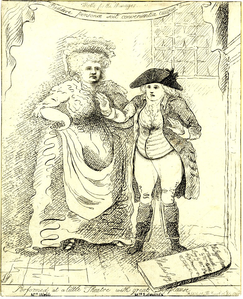Performed at a little theatre with great applause (BM 1868,0808.5551)