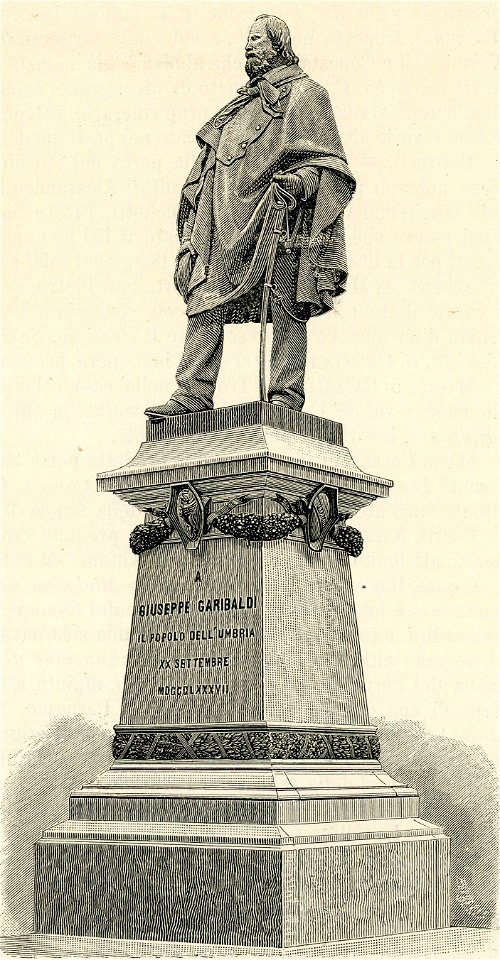 Perugia monumento a Giuseppe Garibaldi