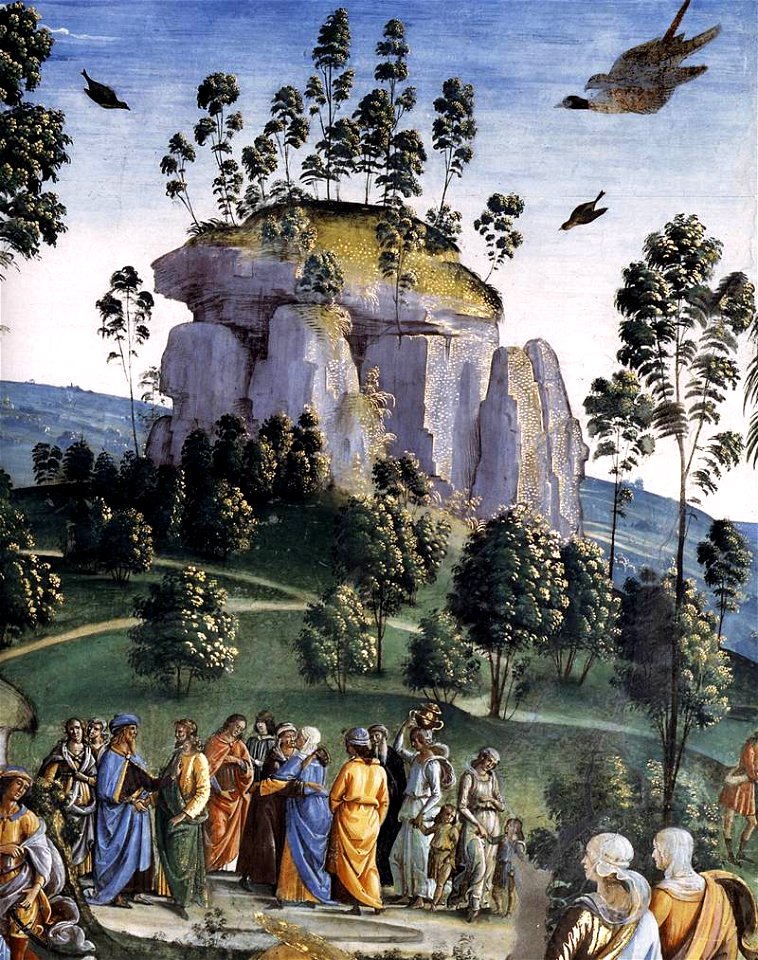 Perugino, Viaggio di Mosè in Egitto 06