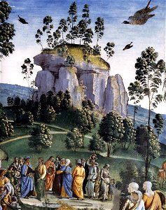 Perugino, Viaggio di Mosè in Egitto 06