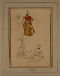 Personajes orientales - Eugène Delacroix