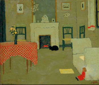 Pere Torné Esquius - Living Room Interior - Google Art Project