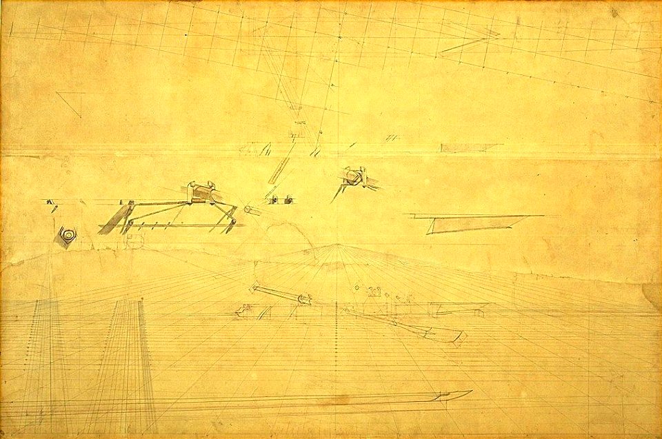 Perspective Drawing for The Biglin Brothers Turning The Stake 1