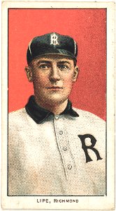 Perry Lipe, Richmond Team, baseball card portrait LCCN2008676901