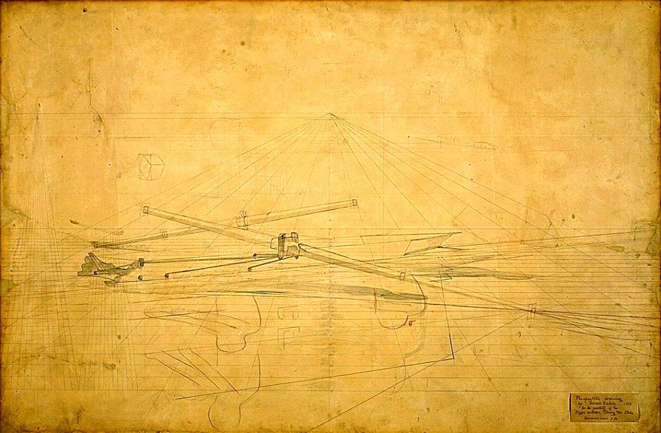 Perspective Drawing for The Biglin Brothers Turning The Stake 2