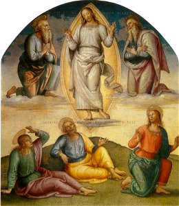 Perugino, trasfigurazione, collegio del cambio. Free illustration for personal and commercial use.