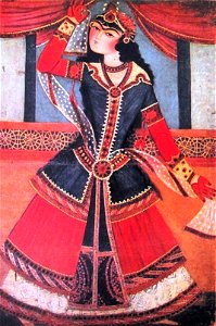 Persian dancer (Qajar art, Art Museum of Georgia)
