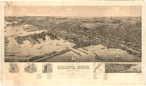 Perspective map of the city of Duluth, Minn. LOC 2010593252