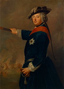 Antoine Pesne - Friedrich II. als Feldherr (1745). Free illustration for personal and commercial use.