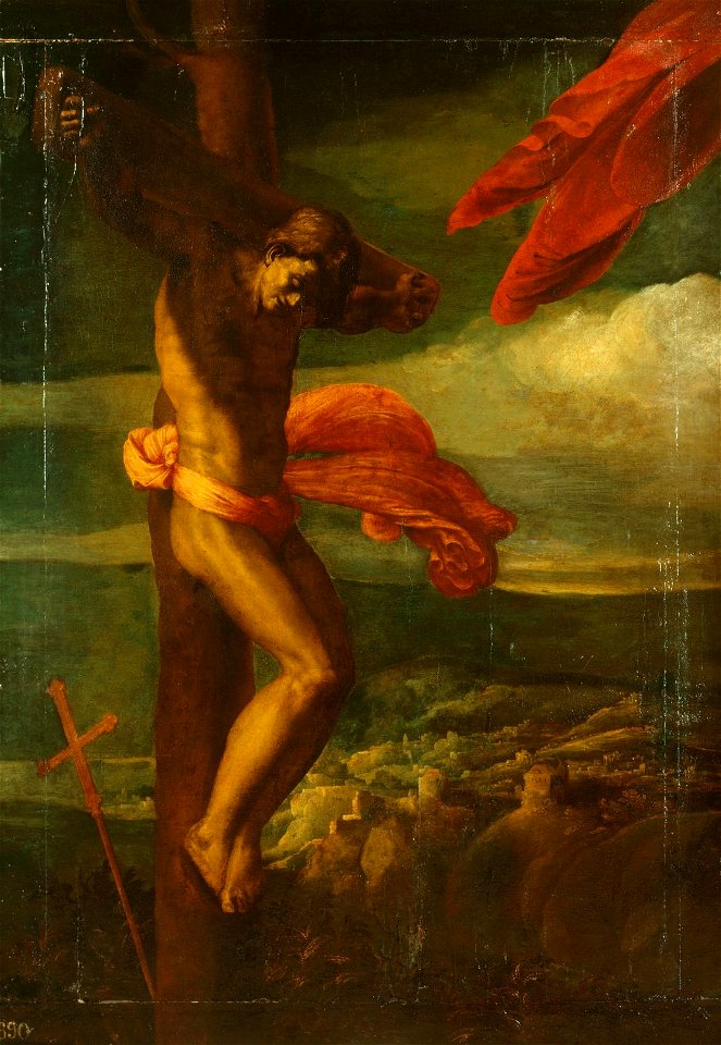 Perino del Vaga (Florence 1501-Rome 1547) - A Fragment, The Good Thief (Saint Dismas) - RCIN 402869 - Royal Collection