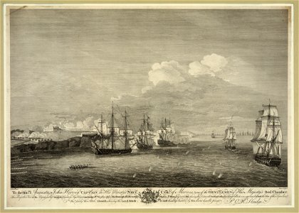 Perspective view of his majesty's ship dragon... LCCN2003670601