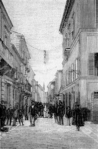 Pescara – Corso Gabriele Manthone (xilografia)