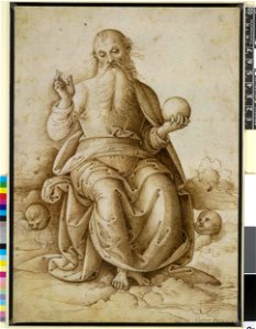 Perugino - After - God the Father seated on clouds, after Perugino, 1895,0915.592