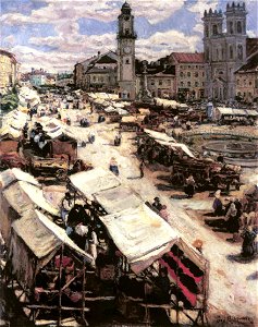 Perlmutter Market at Besztercebánya 1906