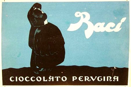 Perugina, Marchio dei Baci Cioccolato Perugina, immagine pubblicitaria, 1923 - san dl SAN IMG-00001349