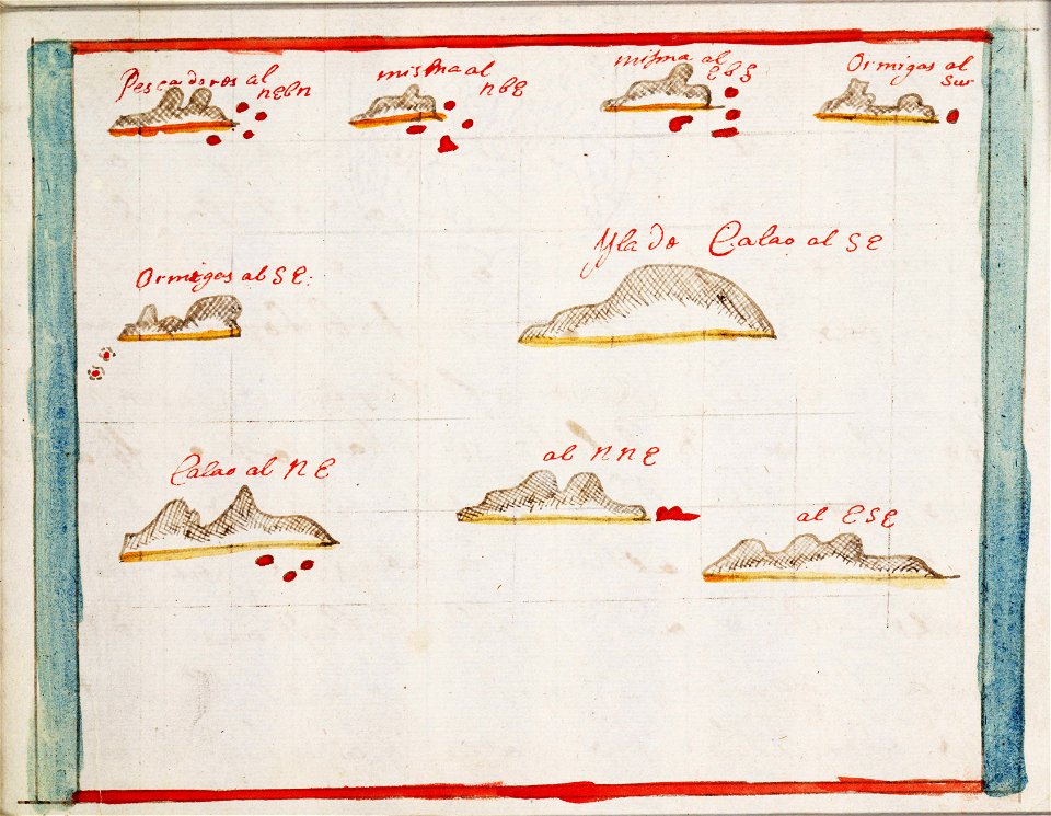 Pescadores, Hormigas and San Lorenzo- island views RMG F1486
