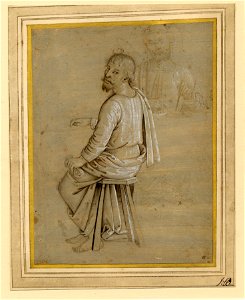 Perugino - After - Judas and St Bartholomew at the Last Supper, after Perugino, 1910,0212.35