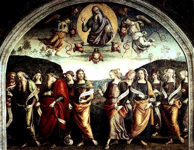 Perugino, The Almighty with Prophets and Sybils