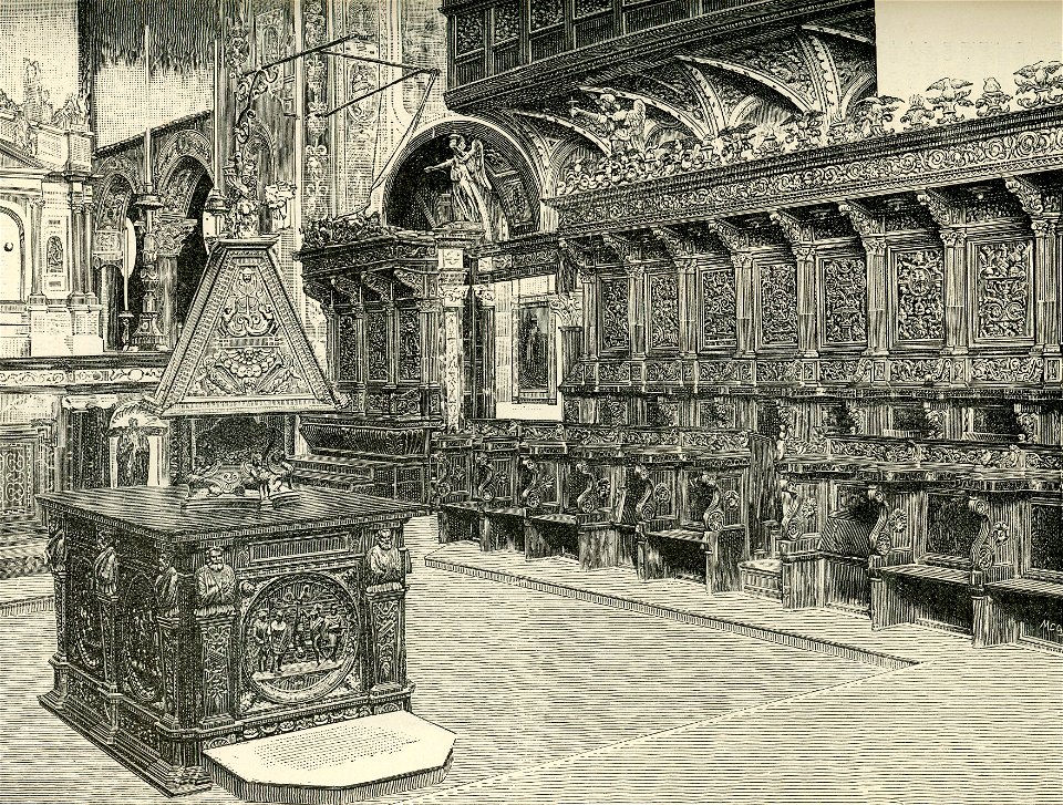 Perugia Coro della chiesa di San Pietro