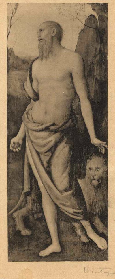 Perugino - San Girolamo penitente nel deserto, Asta Christie's