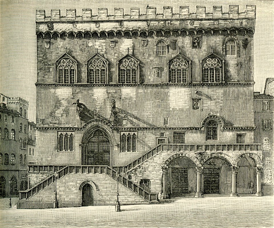 Perugia Palazzo Pubblico lato nord