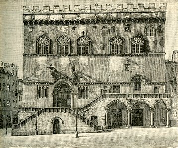 Perugia Palazzo Pubblico lato nord